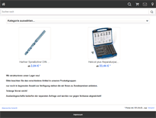 Tablet Screenshot of hermanns-werkzeuge.de